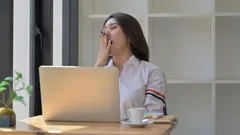 From a psychological perspective, what does it mean to yawn without feeling sleepy?