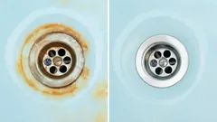 Here’s how to remove rust stains around the drain using a simple homemade mixture.